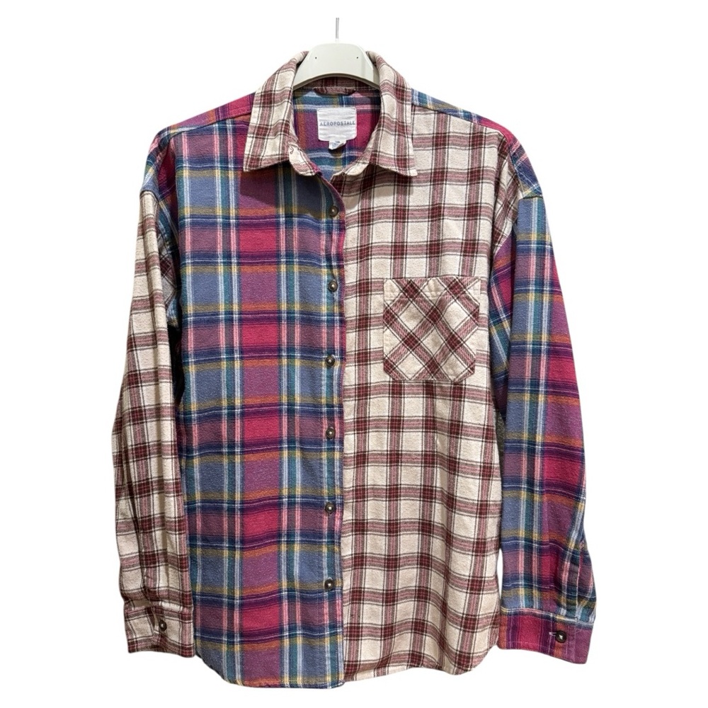 Aeropostale Classic Multicolor Plaid Shirt - Sz M